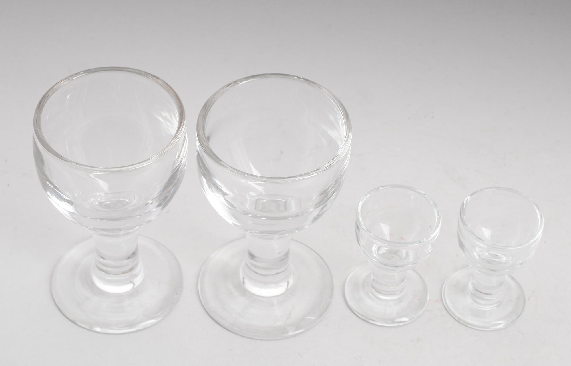 ÖLGLAS OCH SNAPSGLAS, 24 delar, "Ruben", Signe Persson-Melin, Boda.