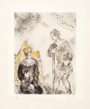 401. Marc Chagall, "David devant Saül", ur: "La Bible".