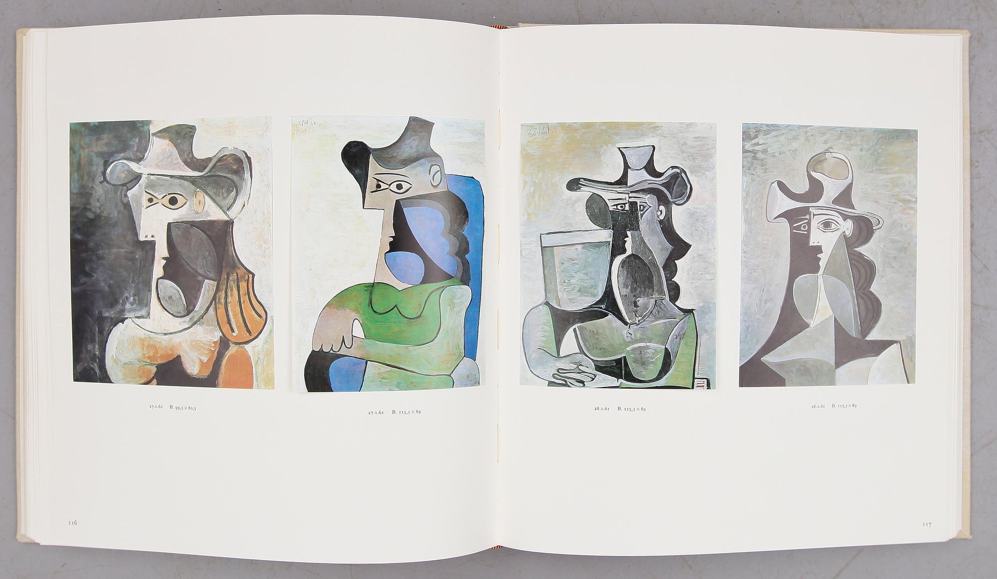 BOK: Picasso Les Dames de Mougins, Secrets d'Alcove d'un Atelier, Paris, 1964. Nr 94 av bibliofilupplaga.