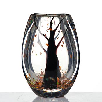 Vicke Lindstrand, vas, glas, "Höst", Kosta, 1950-60-tal.