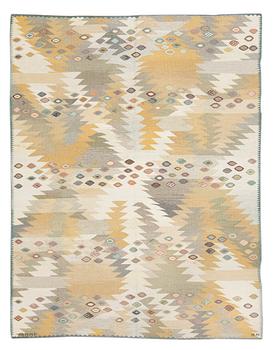 787. CARPET. "Tånga ljus". Gobelängteknik (tapestry weave). 282 x 211 cm. Signed AB MMF BN.
