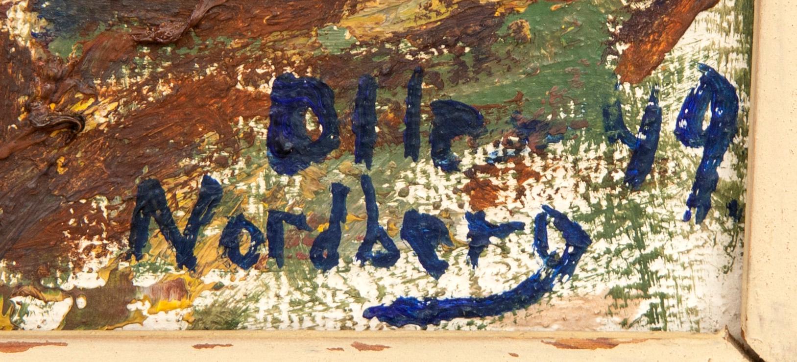 Olle Nordberg, olja på duk, signerd och daterad.