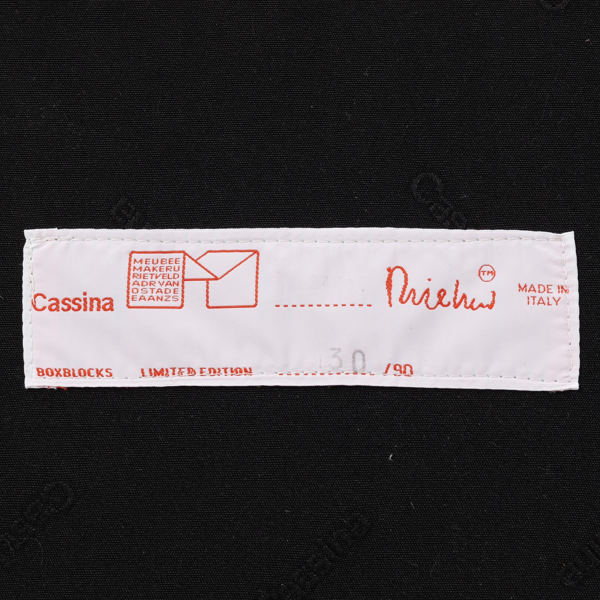 Gerrit Rietveld, armchair, "Utrecht", Cassina.