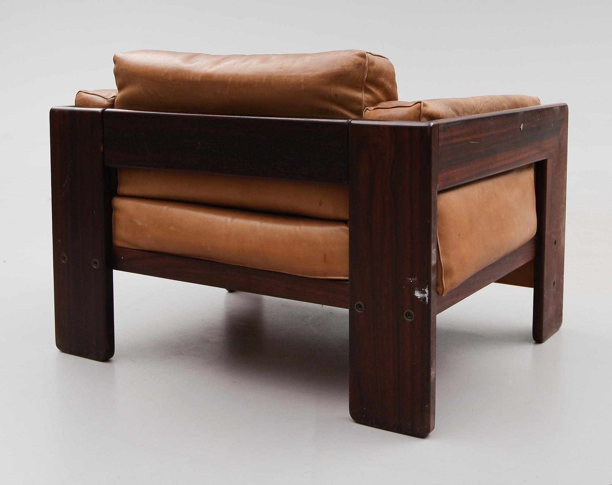 FÅTÖLJ, "Bastiano Lounge chair", Tobia Scarpa, Gavina, 1900-talets andra hälft.