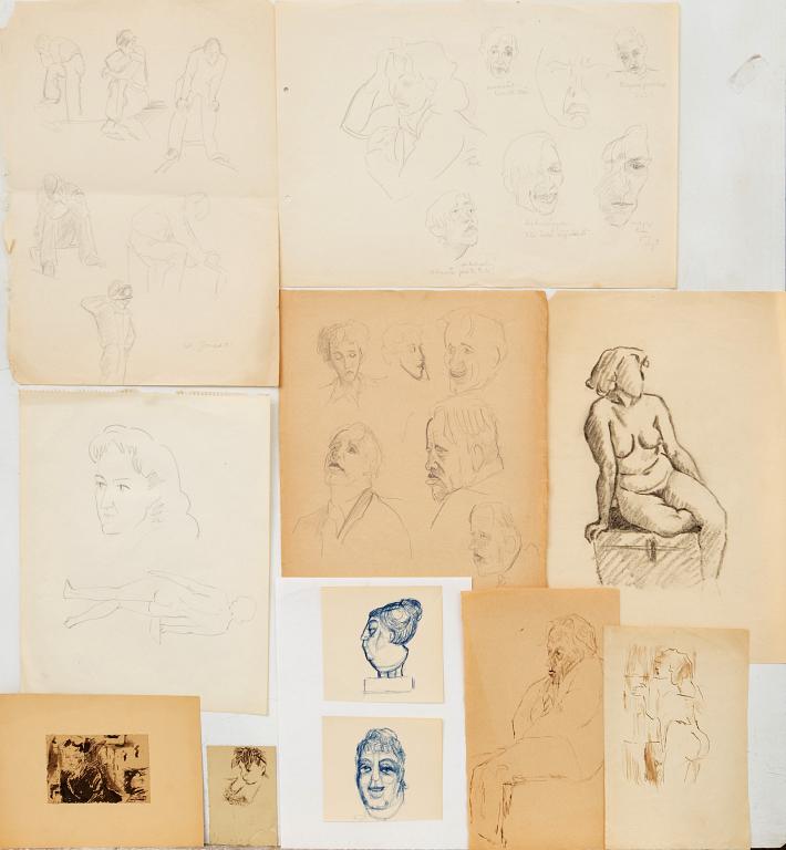 Margit Jones, Sketches 11 pcs.