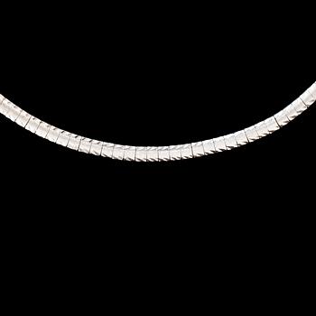 COLLIER, 18K vitguld. Total vikt ca 20 g.
