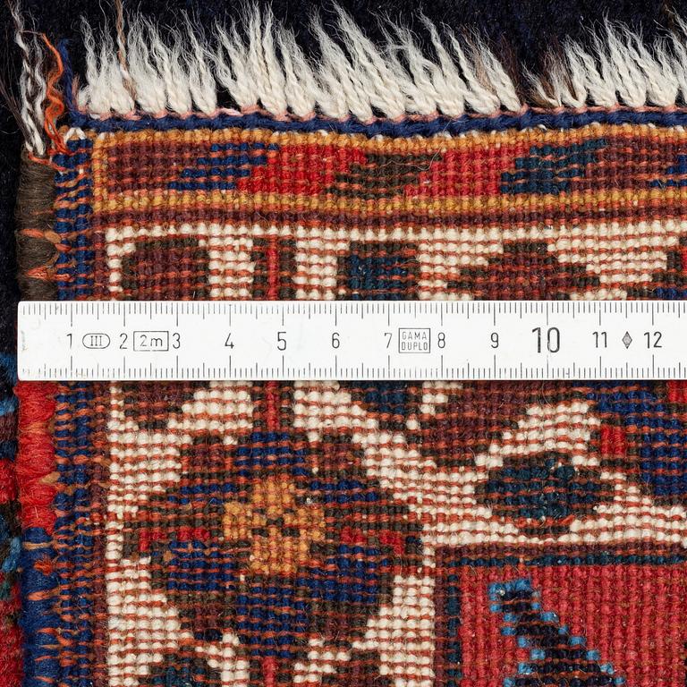 An antique Afshar rug, c 135 x 109 cm.