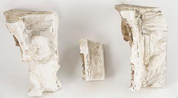 DEKORELEMENT, 6 st, gips, 1800/1900-tal.