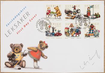 LASSE ÅBERG, portfolio with 6 lithographs in colour, signed 265/290.