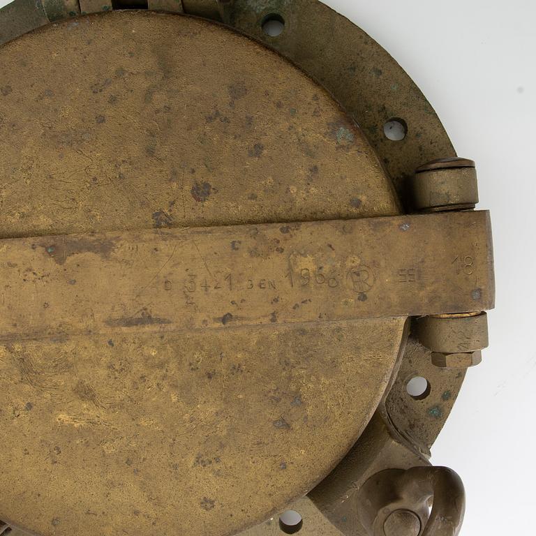 Vent / ship's window, dated 1966.