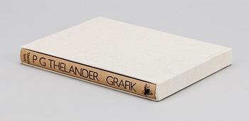 BOK MED ORIGINALLITOGRAFI, "Grafik 1958-1996", Pär Gunnar Thelander, bibliofilupplaga. Numr 32/100.