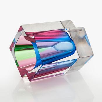 Helena Tynell, a glass vase, signed Helena Tynell Riihimäen Lasi Oy.