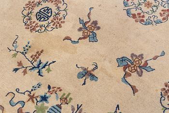A Chinese semi-antique carpet, 357 x 270.