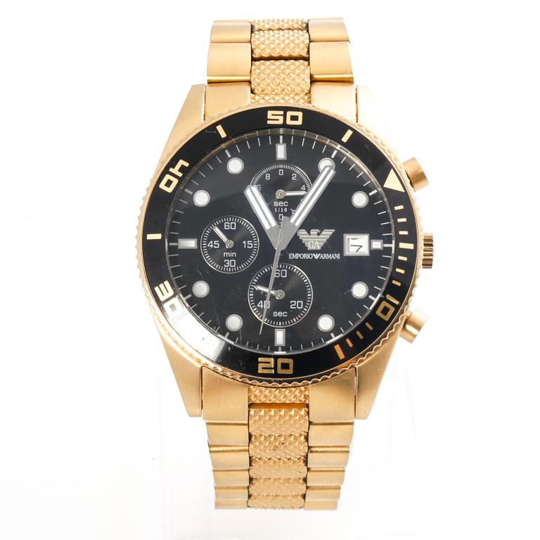 EMPORIO ARMANI, AR5857, wristwatch, 43 mm, chronograph.