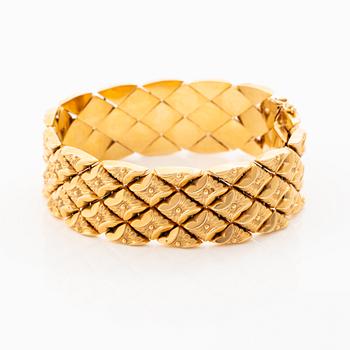 Bracelet, 18K gold, Italy.