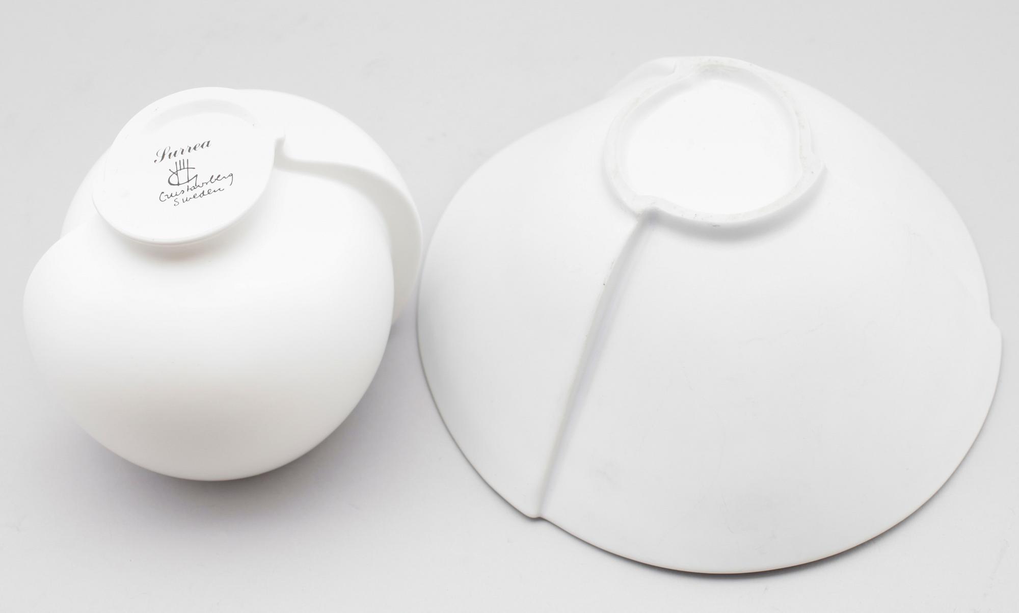 VAS SAMT SKÅL, stengods, Surrea, Wilhelm Kåge, Gustavsberg.