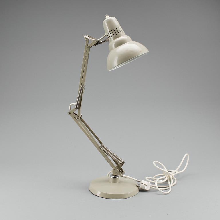 BORDSLAMPA, 1900-talets andra hälft.