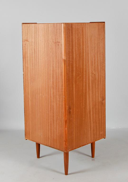 HÖRNVITRINSKÅP, Danmark, 1960-tal.