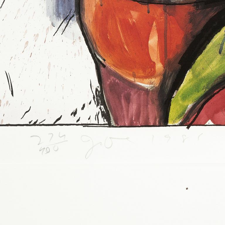 Jim Dine, lithographs in colours, 4, From "The Astra Set", signed 274/400.