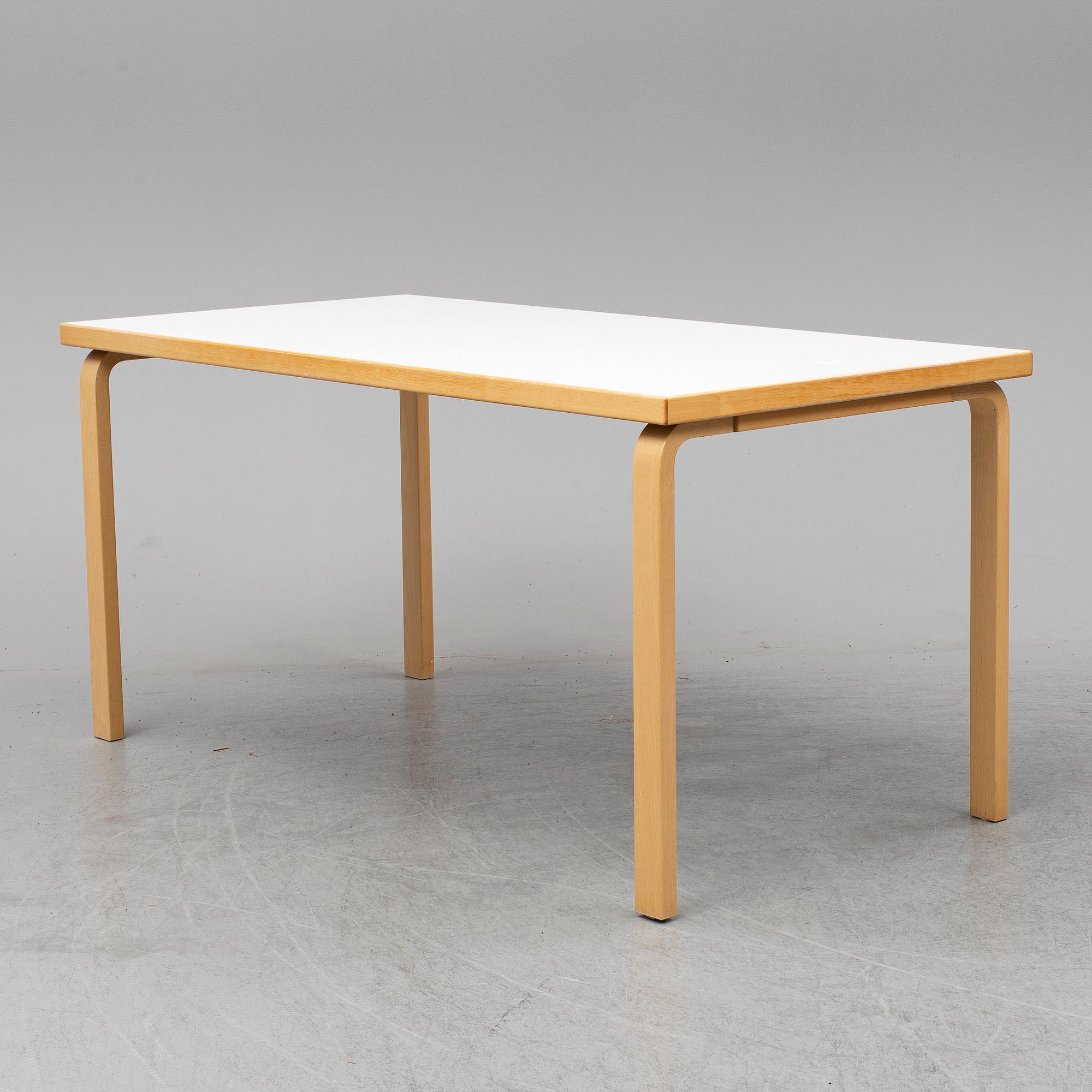 ALVAR AALTO, a model 81A birch table from Artek, Finland, 2008.