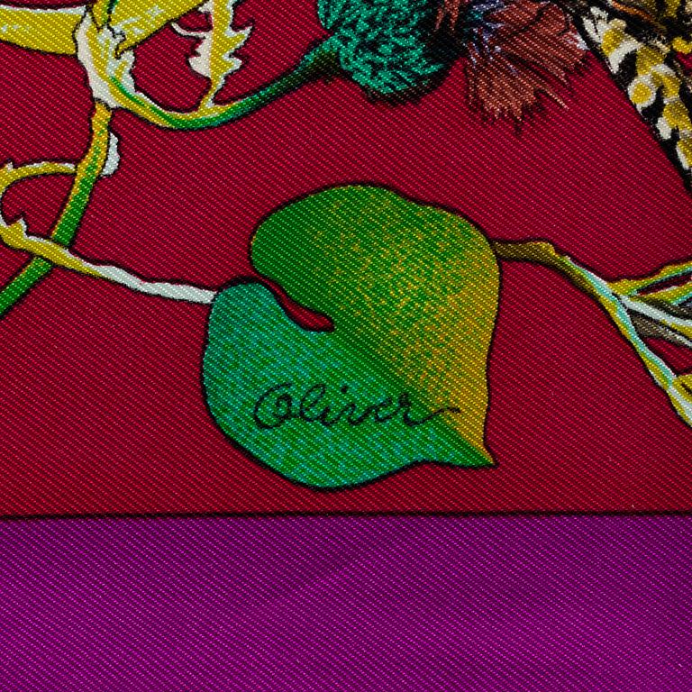 HERMÈS,  "Faune et Flore du Texas" (Texas Wildlife), Scarf.