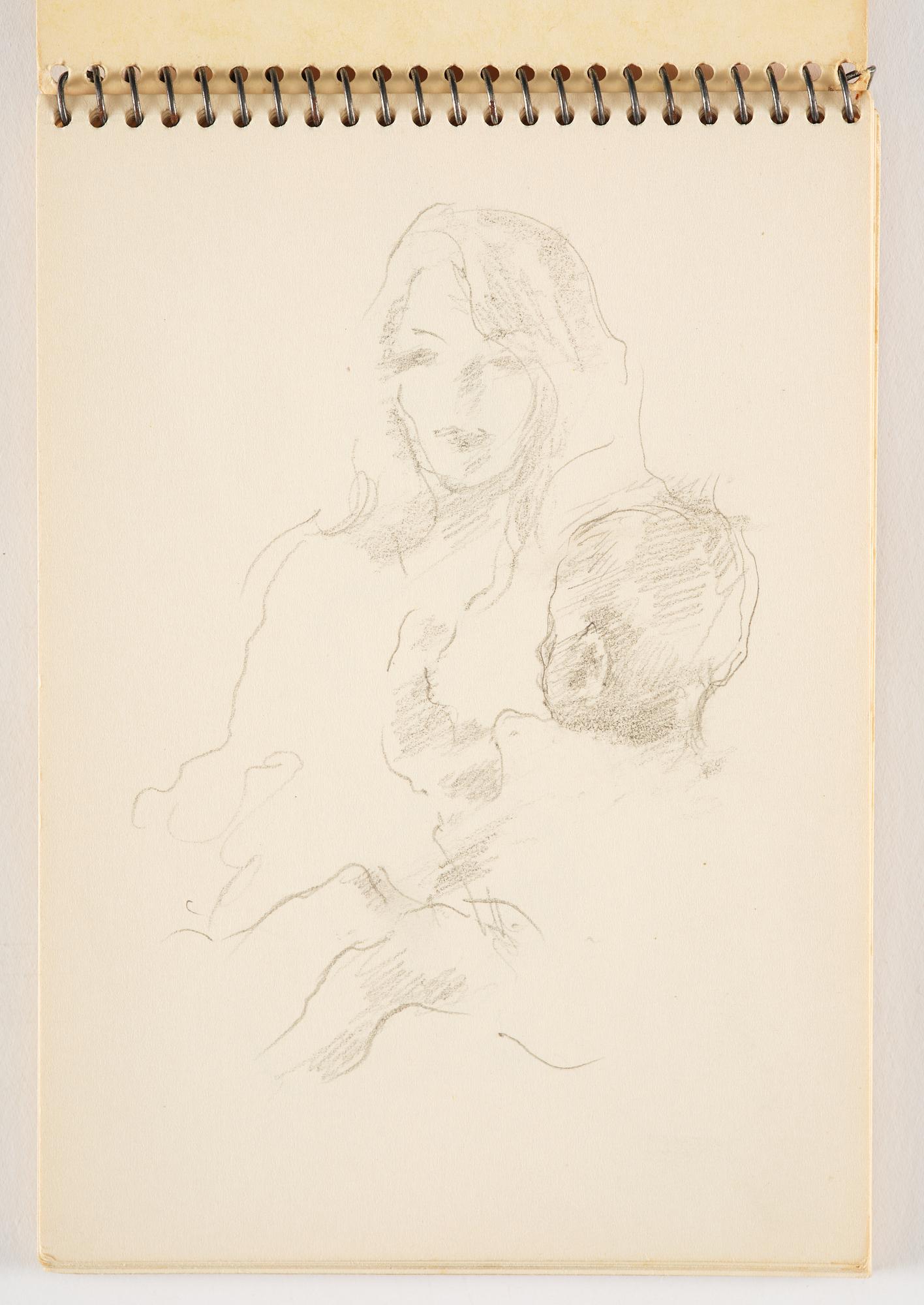 Lotte Laserstein, 1 skissblock med ca 14 teckningar varav 1 signerad.