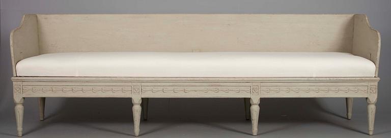 TRÅGSOFFA, gustaviansk, 1700-tal.