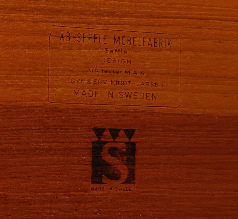 SOFFBORD, Edvard och Tove Kindt-Larsen, Säffle möbelfabrik, 1900-talets andra hälft.