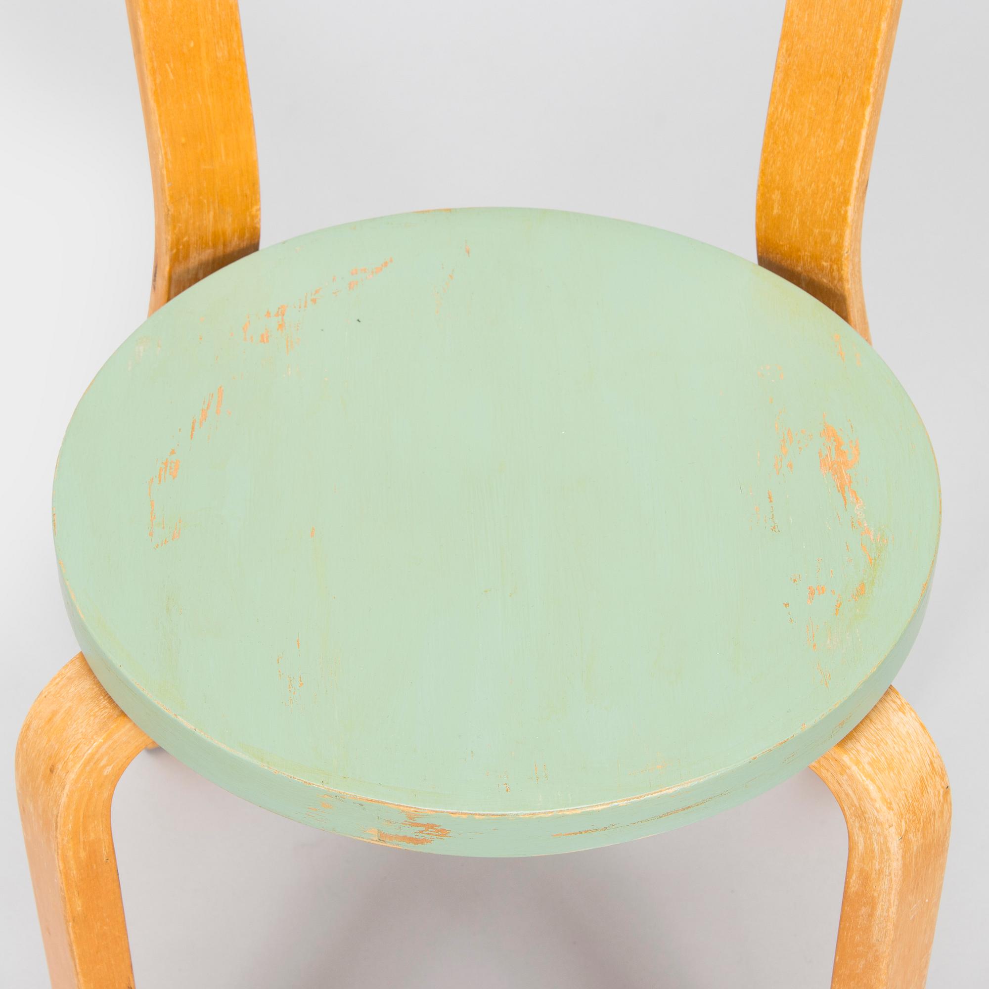 Alvar Aalto, stol, modell 68, för O.Y. Huonekalu- ja Rakennustyötehdas A.B. 1930-tal.