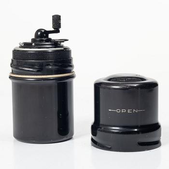 Calculating machine, “Curta, Type I”, developed by Curt Herzstark, Contina AG Mauren, Liechtenstein, designed in 1947.