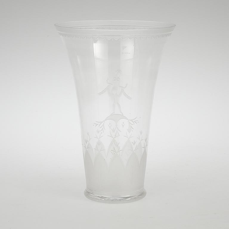 VAS, glas, Simon Gate, Orrefors, 1926.