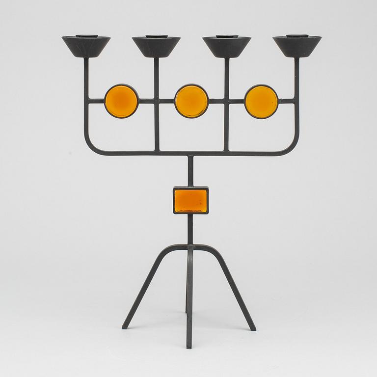 Iron candelabra by Gunnar Ander, Ystad metall.