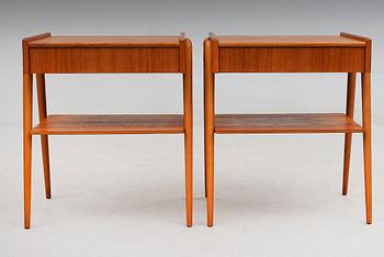 SÄNGBORD, 1 par, AB Carlströms & CO Möbelfabrik, 1950/60-tal.