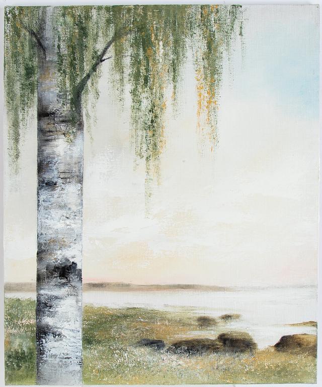 Inge Pettersson, "Vårbjörk", triptyk.