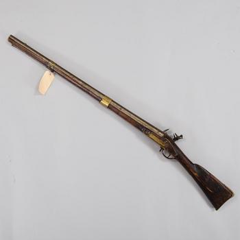 A swedish flintlock rifle early 19th century.