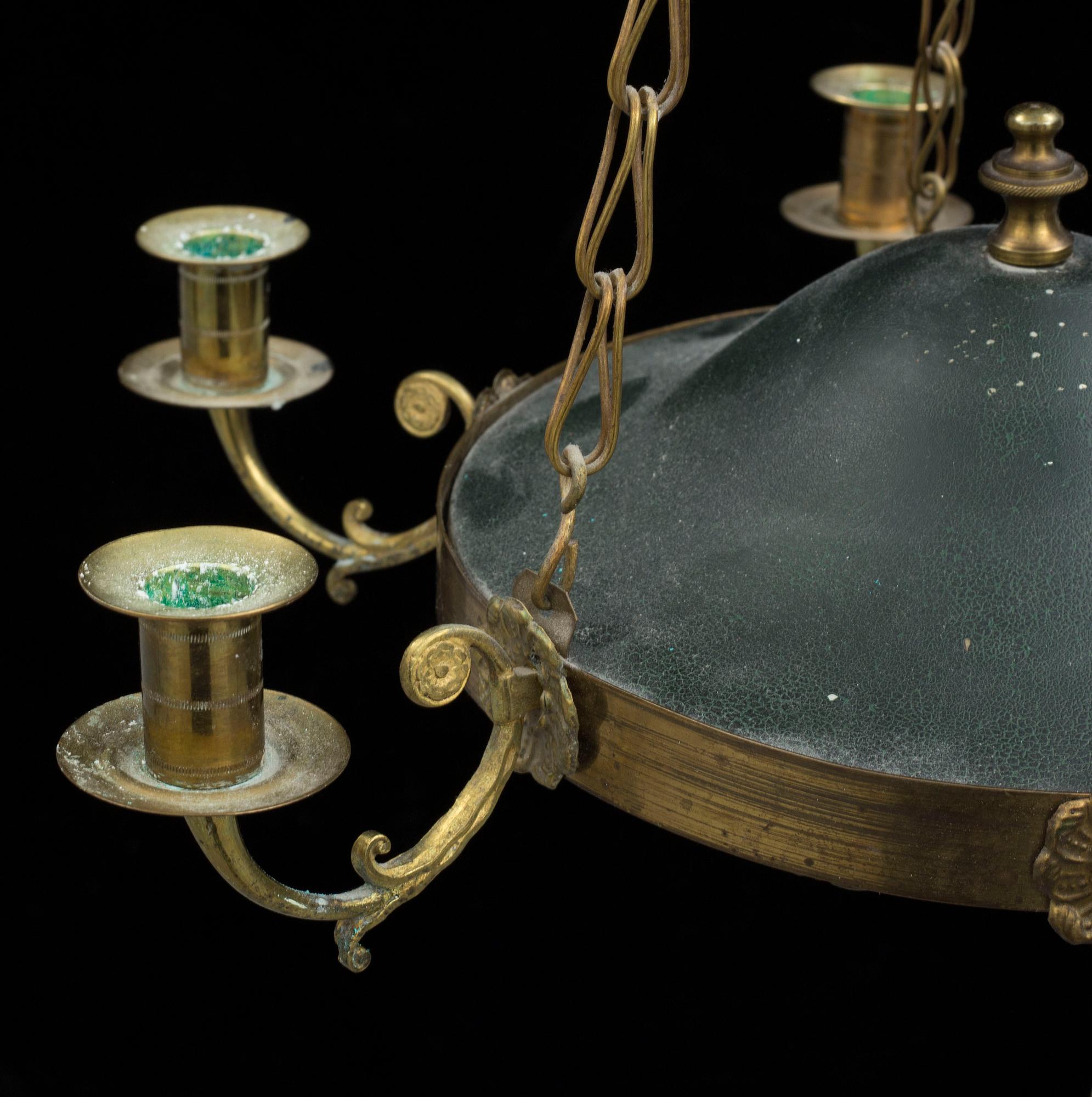 A circa 1900 Empire style ceiling light.
