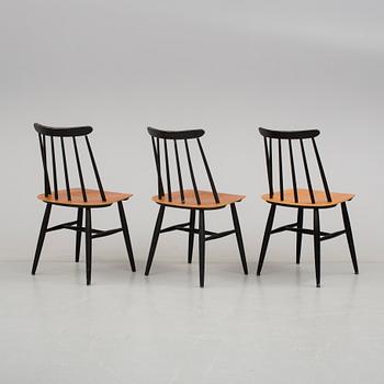 STOLAR, 3 st, "Fanett", Ilmari Tapiovaara, Edsbyverken, formgiven 1958.