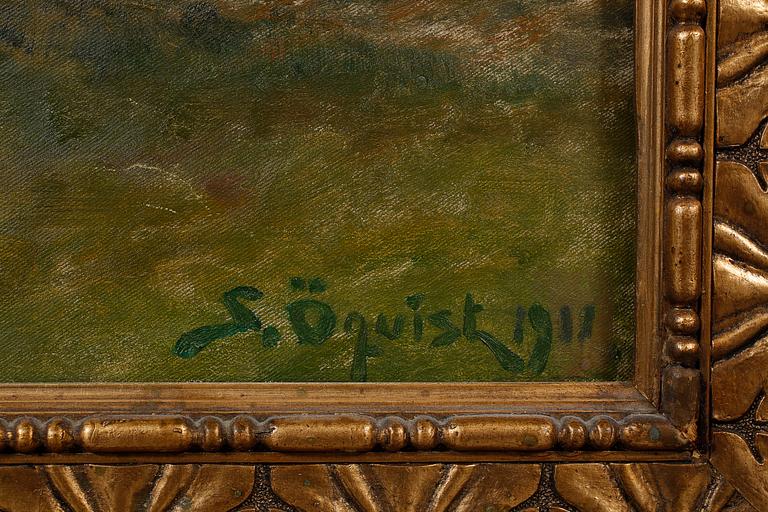 SIMEON ÖQUIST, olja på duk, signerad och daterad 1911.