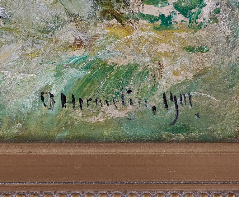 OLOF HERMELIN, olja på duk, sign 1901.