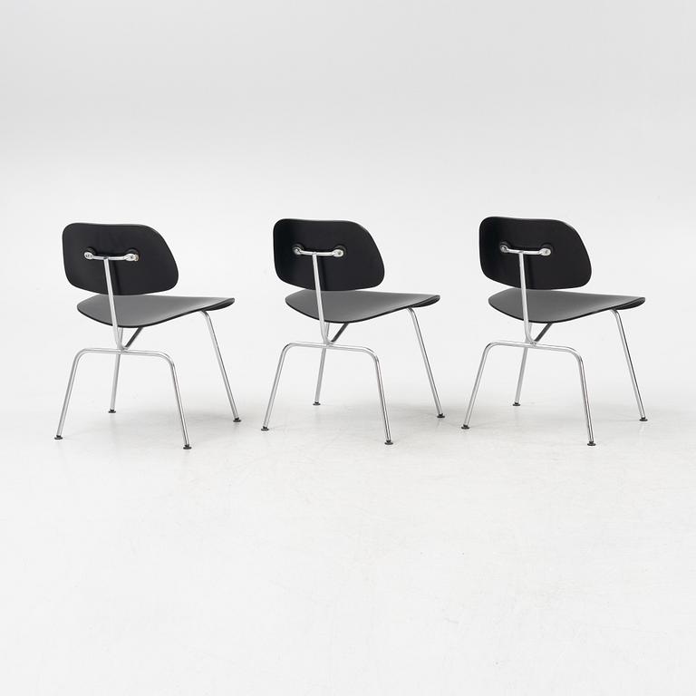 Charles & Ray Eames, three DCM chairs from Vitra.