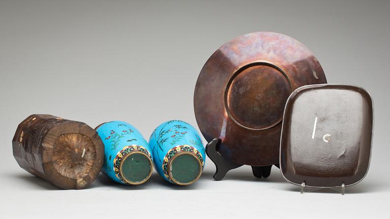 PARTI FÖREMÅL, 4 delar. Japan, Meji (1868-1912).