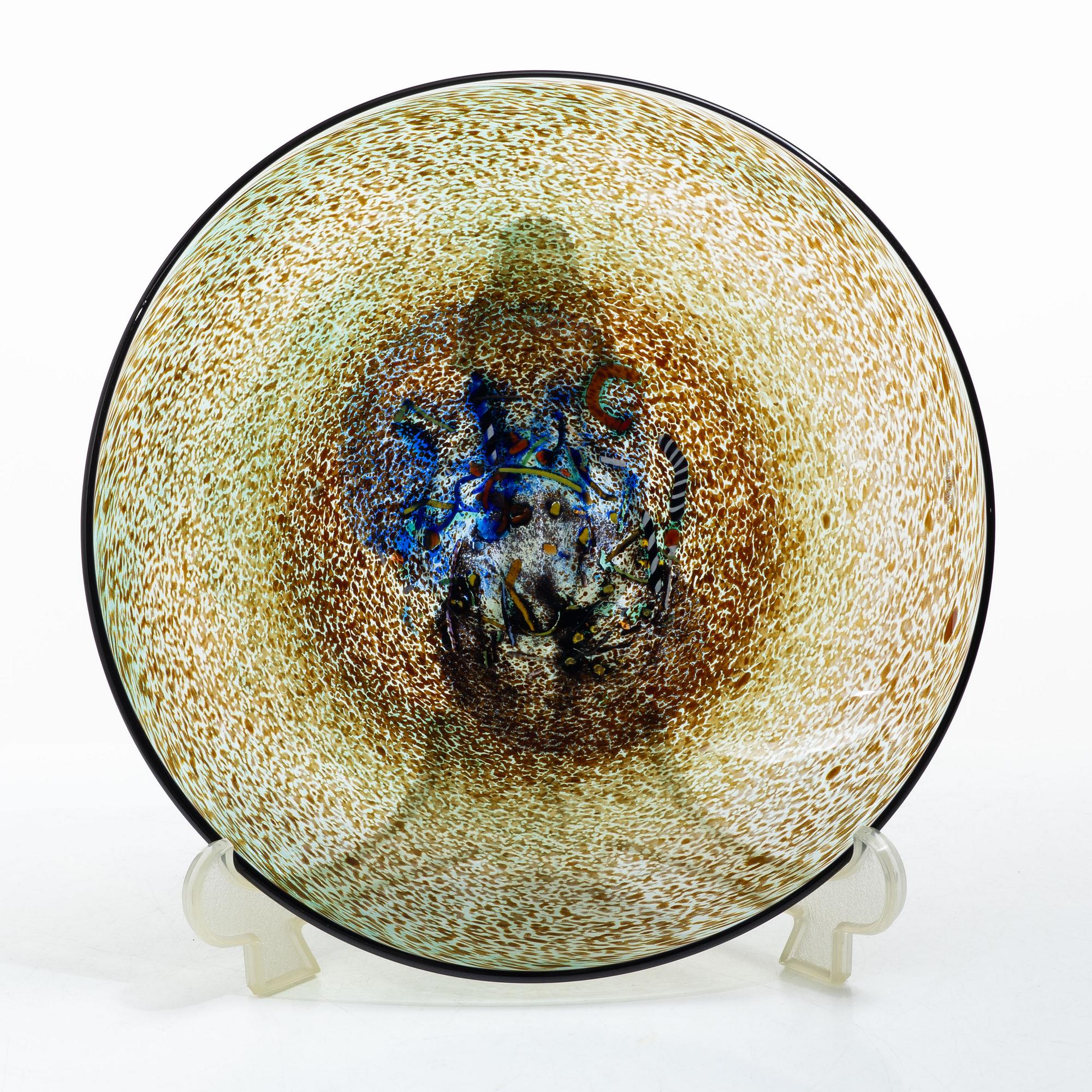 Bertil Vallien, Plate, Kosta Boda.