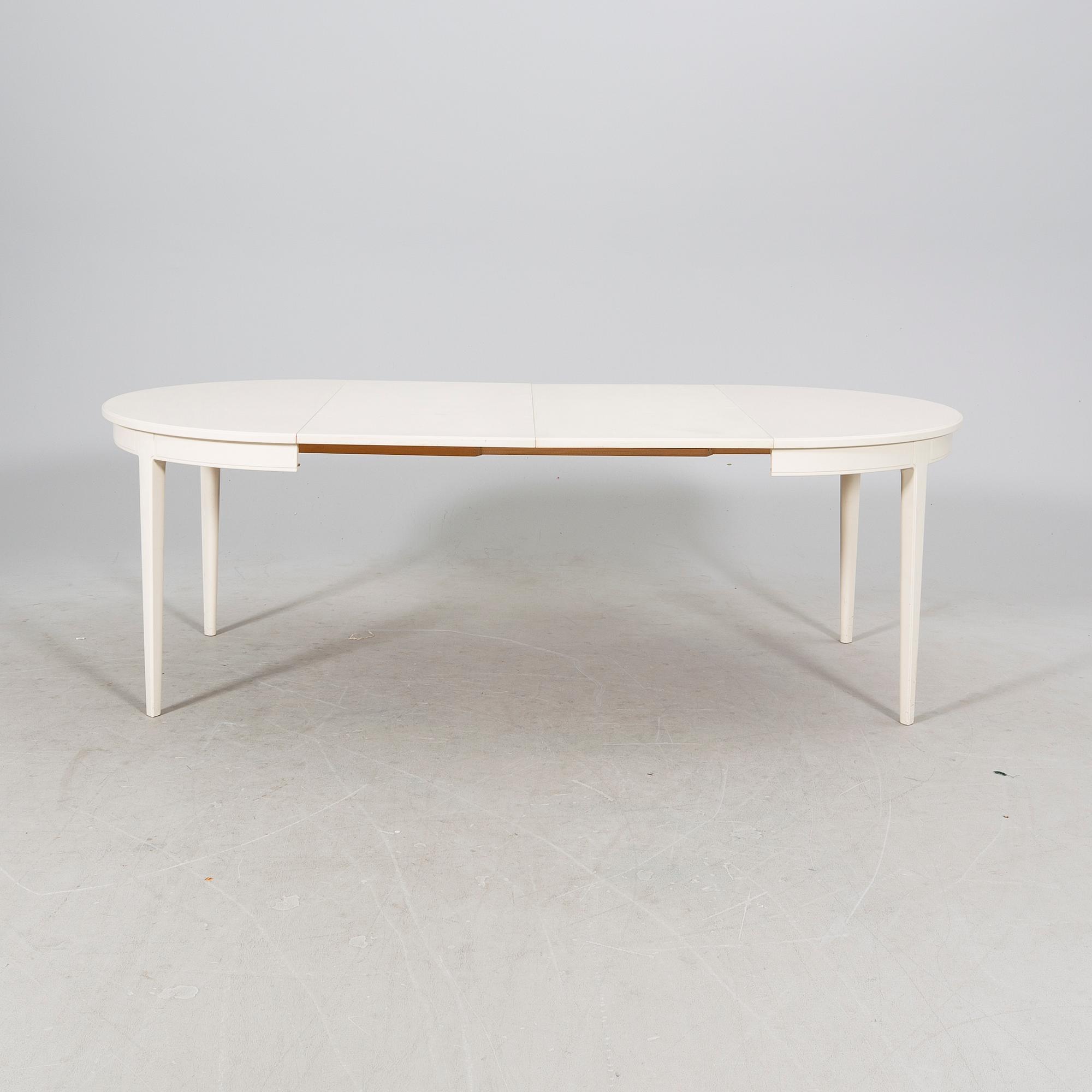 Carl Malmsten, matbord samt stolar 6 st "Herrgården" Bodafors senare delen av 1900-talet.