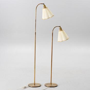 Golvlampor, ett par, 1900-talets mitt.