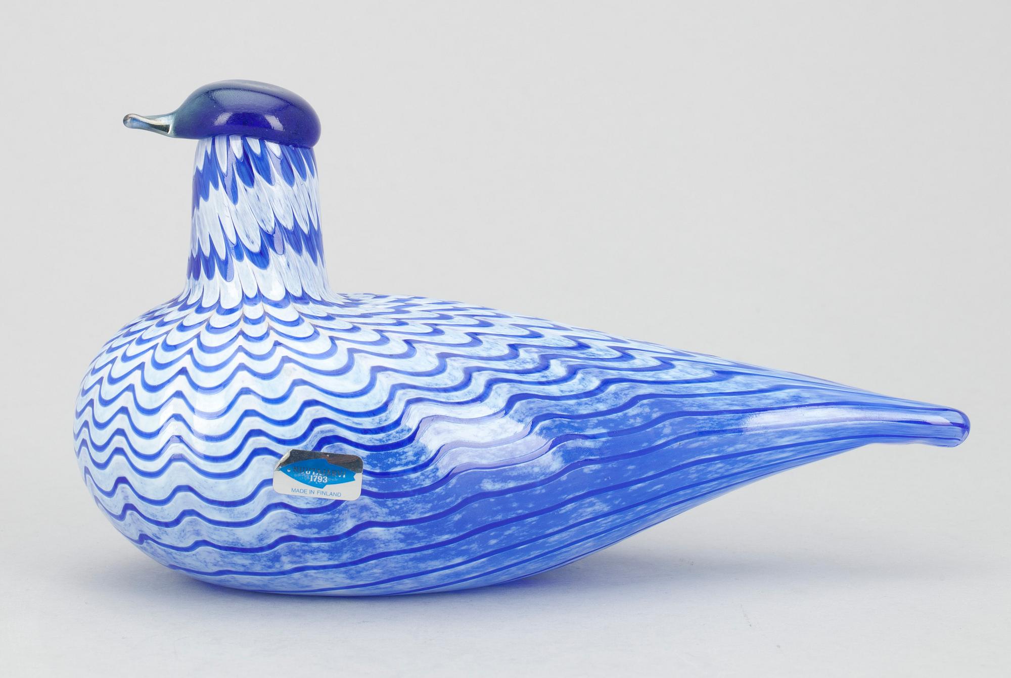 OIVA TOIKKA, 4 st, glas, sign. Oiva Toikka Nuutajärvi-Notsjö.