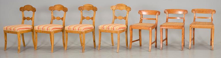 STOLAR, 4+3 st. Karl-Johan, 1800-talets mitt.