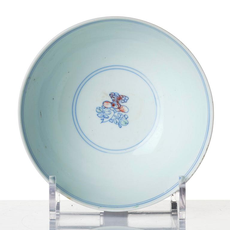 A doucai 'prunus' bowl, Qing dynasty, early 18th century.