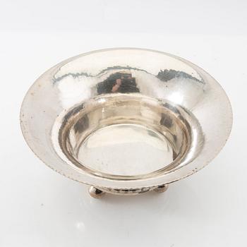 Bowl on foot silver K Andersson Stockholm 1918.
