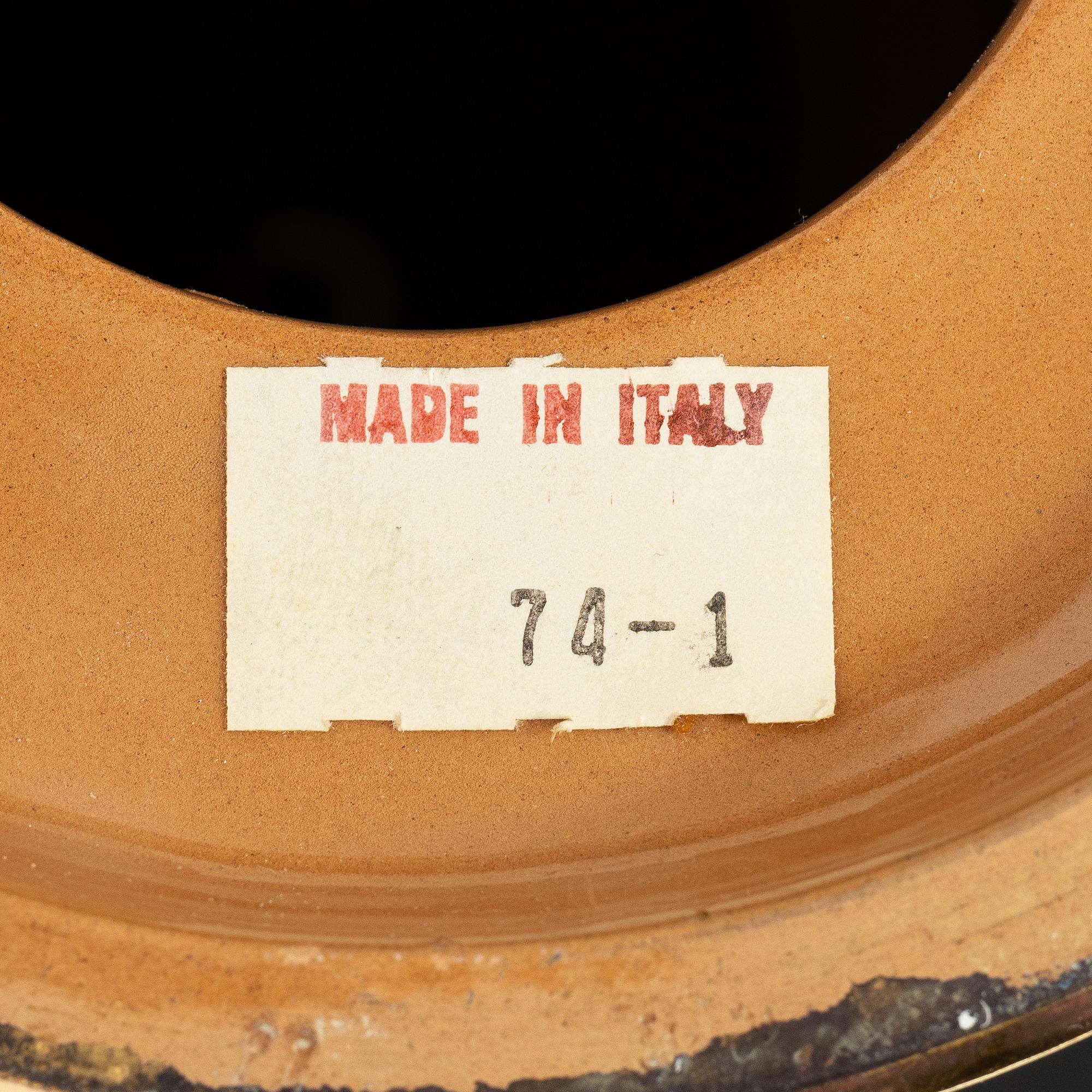 Bordslampor, ett par, Bitossi, Italien, 1900-talets andra hälft.