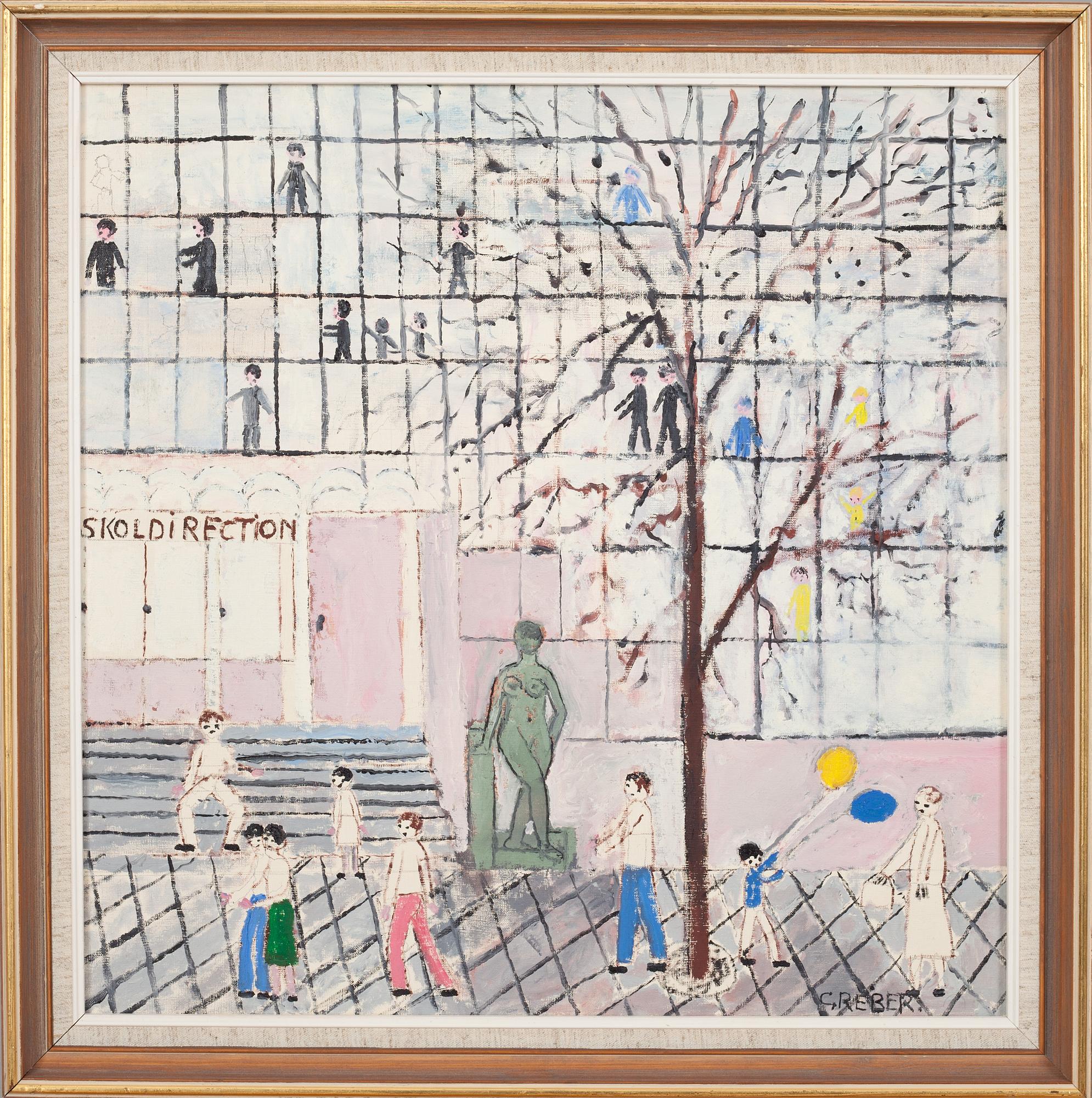 GUNNAR GREIBER, olja på duk, signerad Greber.